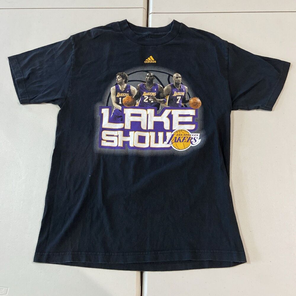 Adidas Los Angeles Lakers Kobe Paul Gasol Lamar Odom Lakeshow T Shirt NBA Large